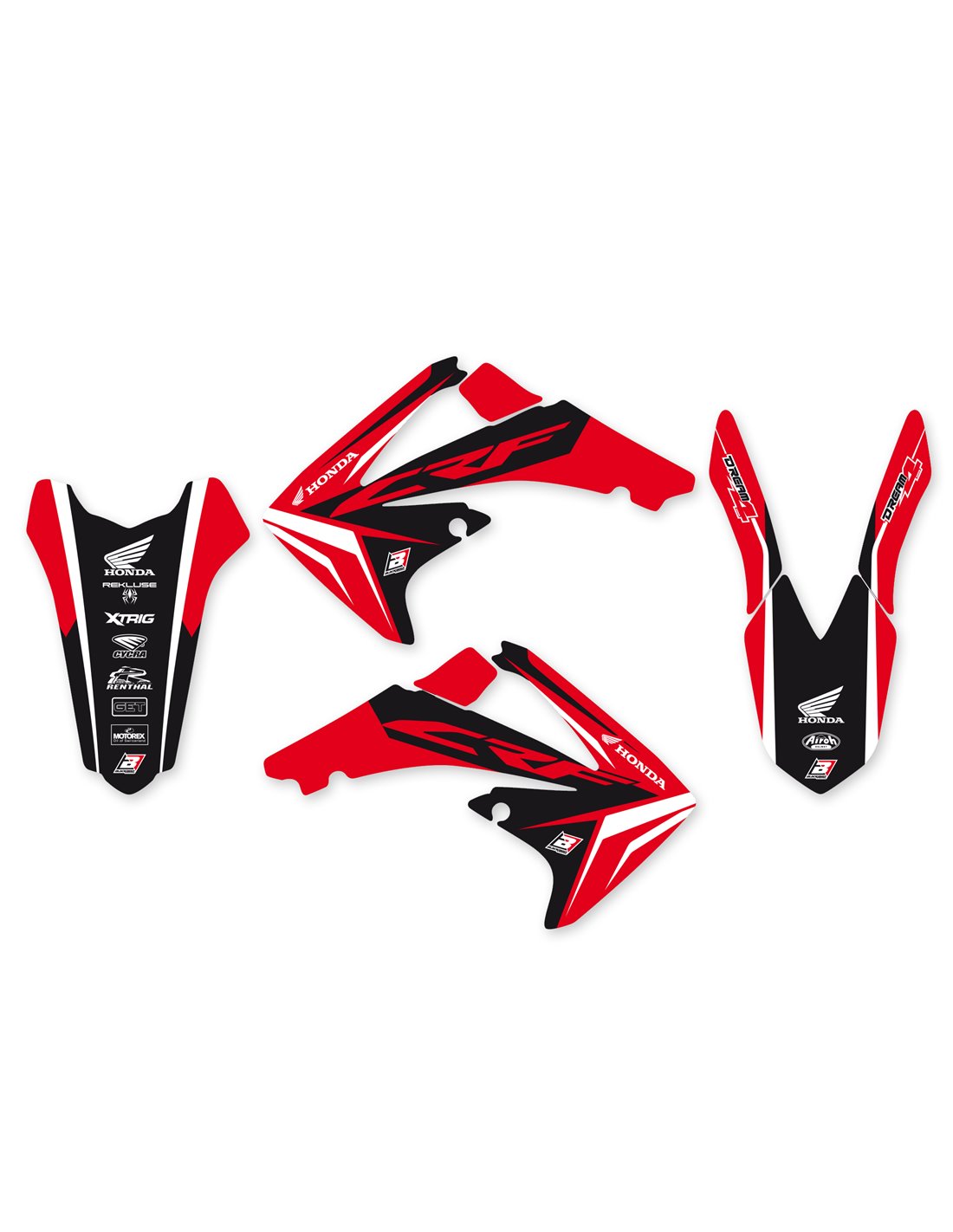 Kit Adhesivos Blackbird Honda CRF 250 2010 13 CRF 450 2009 12 Honda