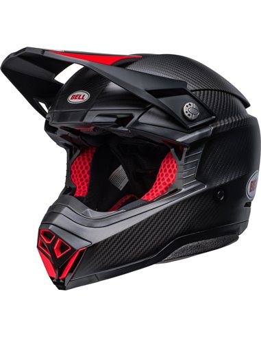 Casco BELL Moto-10 Spherical - Satin/Gloss Black/Red 7156447 talla L