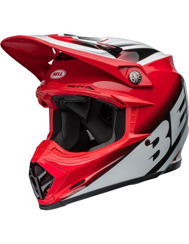 Casco BELL Moto-9S Flex - Rail Gloss Red/White 7157226 talla L