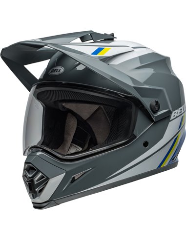 Casco BELL MX-9 Adventure MIPS - Alpine Gloss Gray/Blue 7157289 talla L