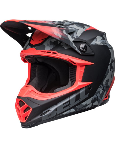 Casco BELL MOTO-9 MIPS VENOM Negro Mate/Rojo, 60-61 / Talla XL 7136229 talla XL