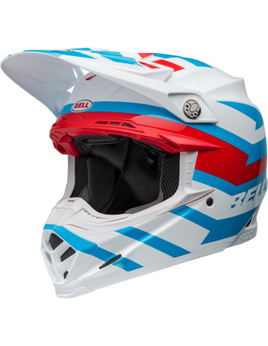 Casco BELL Moto-9S Flex - Banshee Gloss White/Red 7157251 talla XL