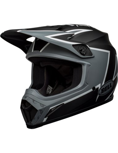 Casco Bell MX-9 Mips Twitch - Mate Negro/Gris/Blanco 7131648 talla XXL