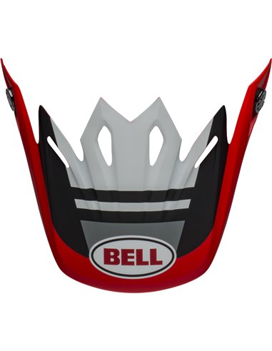 Visera Bell Moto-9 MIPS PROPHECY Blanco/Rojo/Negro 7111413
