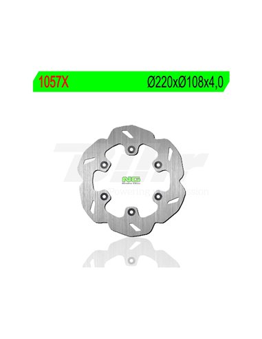 NG wavy 1057X brake disc Ø220 x Ø108 x 4 Position: Rear