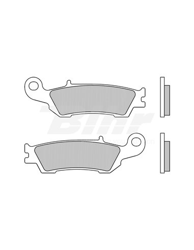 Brembo 07YA47SX Sintered Competition Brake Pads Position: Front