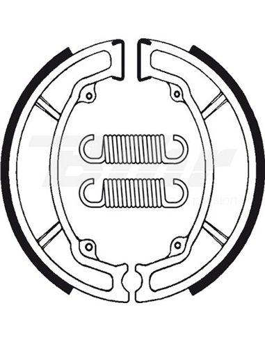 Tecnium BA034 brake shoes Position: Rear