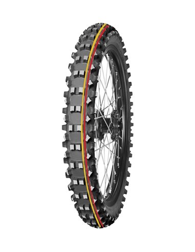 Neumático MITAS TERRA FORCE-MX SM 70/100-14 40M TT SOFT TO MEDIUM RED YELLOW