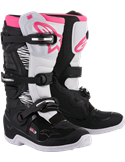 Botas Alpinestars Femininas Tech 3 Stella Motocross Preto / Branco / Rosa 8