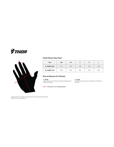 Guantes Sector infantiles THOR 3332-1736