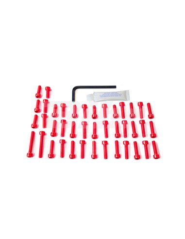 Aluminum hardware kit Pro-Bolt EOYA35R Red