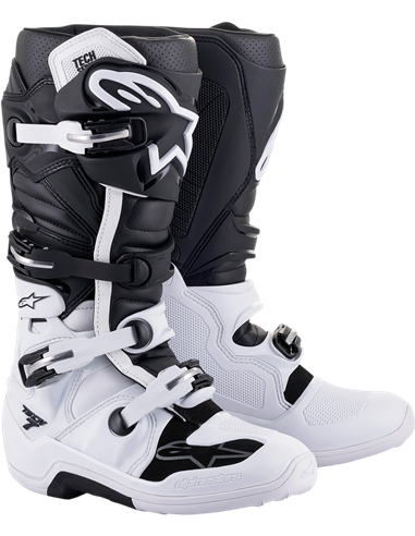 Botes motocròs Alpinestars Tech juliol Blanc / Negre 14