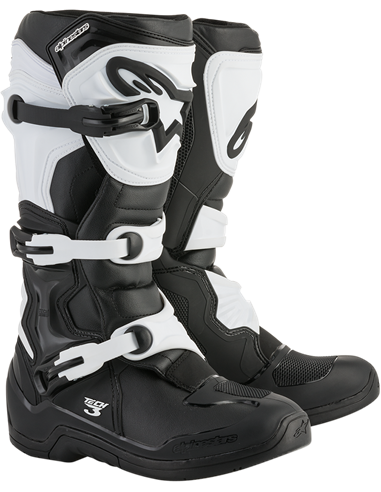 Bottes Motocross Alpinestars Tech 3 Noir / Blanc 13