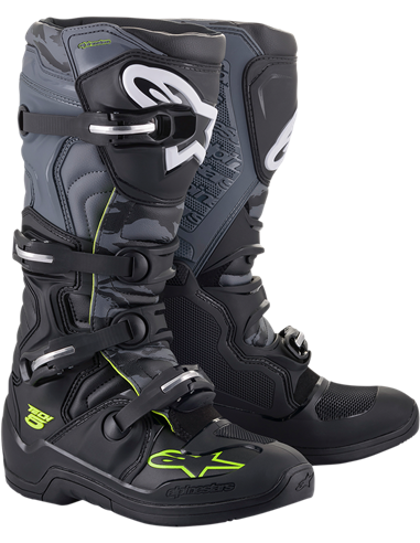 Botas motocross Tech5 Bk/Gy/Yl Fl 13 Alpinestars 2015015-1055-13