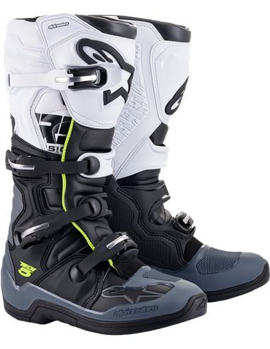 Botes motocròs Alpinestars Tech 5 Negre / Gris / Blanc setembre