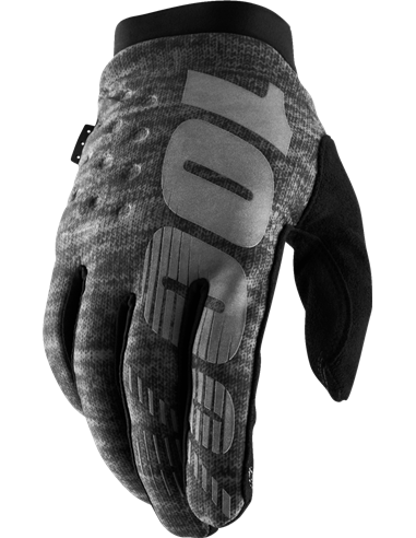 Gants de motocross pour le froid 100% Brisker Heather grey Medium 10016-007-11