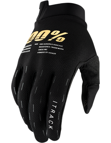 100 % Glove Itrack Bk Md 10015-001-11