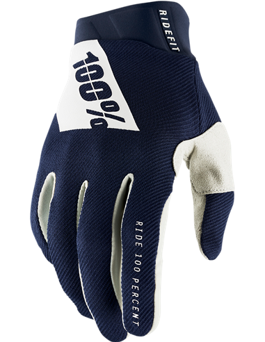 100 % Glove Ridefit Nv/Wh Md 10014-375-11