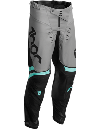 Pantalon de motocross Thor-MX 2022 Cube negre/mint 44 2901-9479