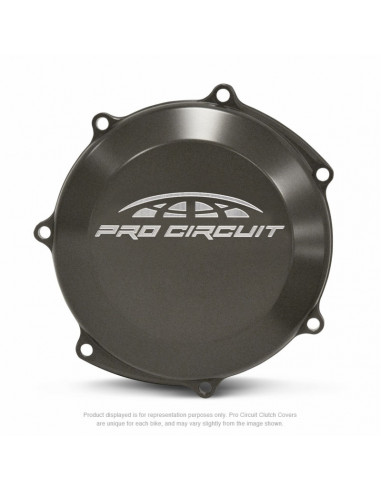 Couvercle d'embrayage Pro Circuit pour Yamaha YZ250F: aluminium, noir CCY14250F