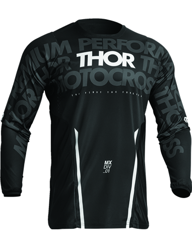 Camiseta Pulse Mono Negro/Blanco 3X THOR-MX 2023 2910-7102