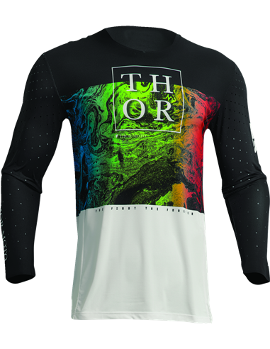 Camiseta Prime Melter Bk/Wh 2X THOR-MX 2023 2910-7046