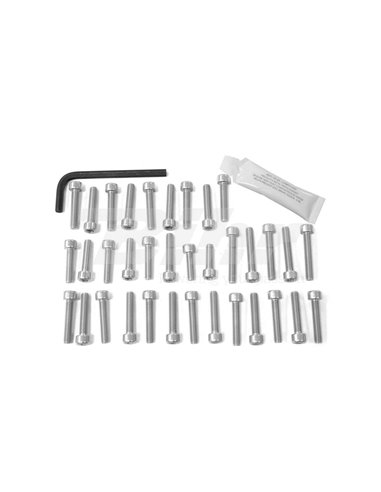 Aluminum hardware kit Pro-Bolt EOYA100S Silver