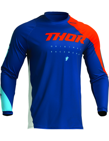 Camiseta Sector Edge Nv/Or Sm THOR-MX 2023 2910-7146