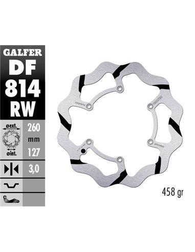 Disco de freno Wave® GALFER DF814RW