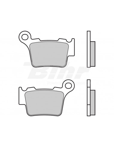 Position des plaquettes de frein frittées Brembo 07BB275A: arrière