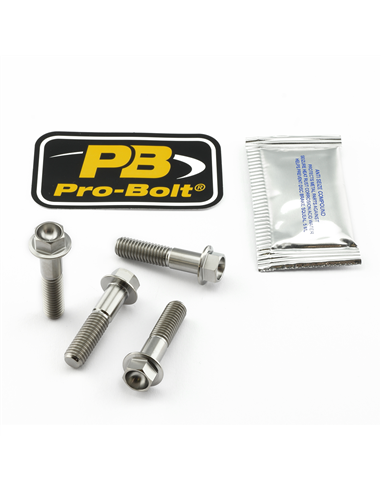 Kit tornillo eje de rueda delantera en titanio PRO BOLT TIFAPINCH70