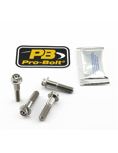 Kit tornillo eje de rueda delantera en titanio PRO BOLT TIFAPINCH70R