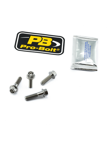 Kit tornillos de fijación soporte de maneta de freno y embrague en titanio PRO BOLT TIBCPERCH150