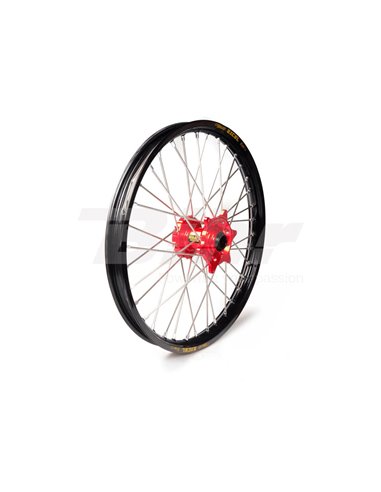 Complete wheel Haan Wheels black rim 21-1,60 red hub 1 75019/3/6