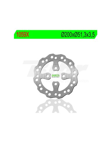 NG wavy brake disc 1059X Ø200 x Ø51 x 3.5