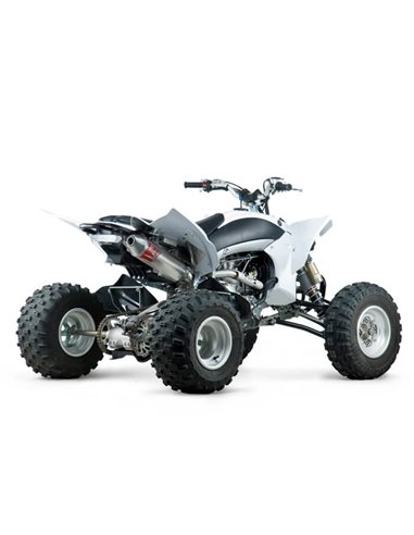 Linea completa escape Yoshimura RS-2, acero inoxidable, para Yamaha YFZ450R