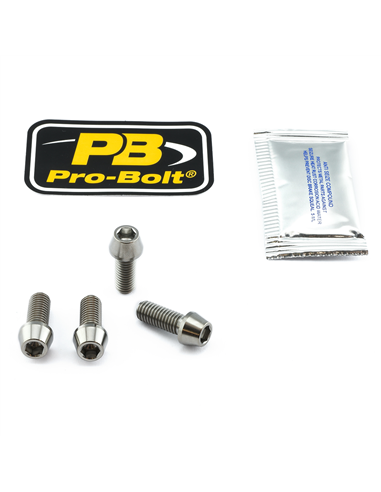 Kit tornillo eje de rueda delantera en titanio PRO BOLT TIFAPINCH630