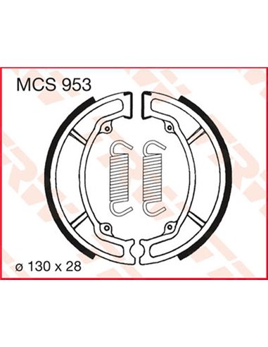 Zapatas de Freno TRW MCS953