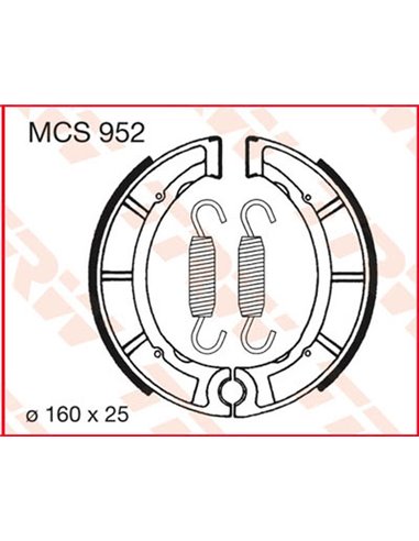 Zapatas de Freno TRW MCS952