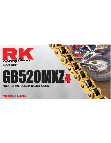 Cadenas 520 Heavy Duty (MXZ/4) RK GB520MXZ4-104-CL