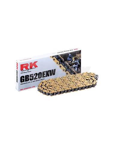 Cadena RK GB520EXW con 92 eslabones oro