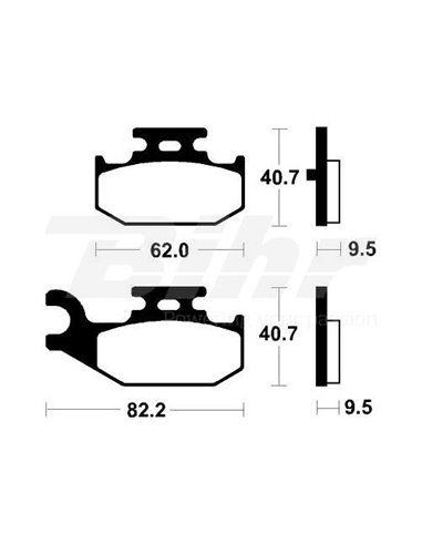 Tecnium MO316 Sintered Brake Pads Position: Rear