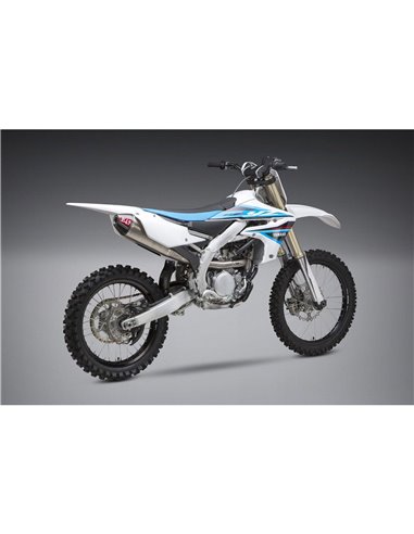 Linea completa escape Yoshimura Signature RS-4, titanio, tapa de fibra de carbono, Yamaha YZ 250FX