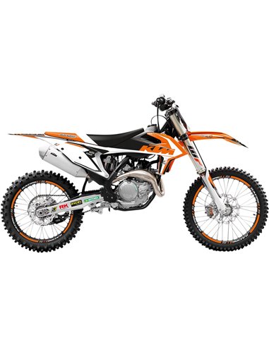 Kit de decalque com capa de assento ktm 16-18 Blackbird Racing 8541n