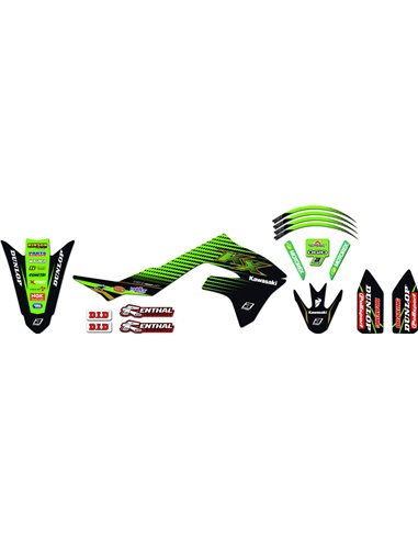 Graphic Kit Rep Krt 19 Blackbird Racing 2421R11