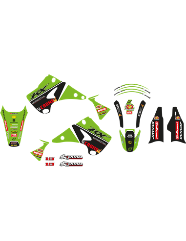 Kit de gráficos Replica Team Kawasaki H&F 2022 BLACKBIRD RACING 2408R14