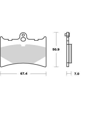 Pastillas de freno cerámicas MOTO-MASTER 411104