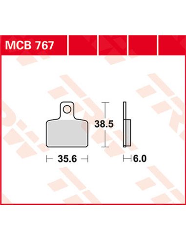 Pastillas de freno metal sinterizado SV TRW MCB767