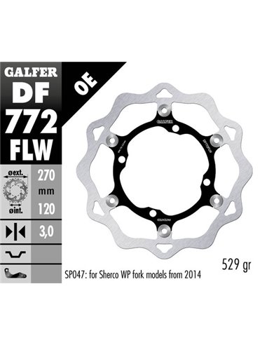 Disco de freno Wave® GALFER DF772FLW