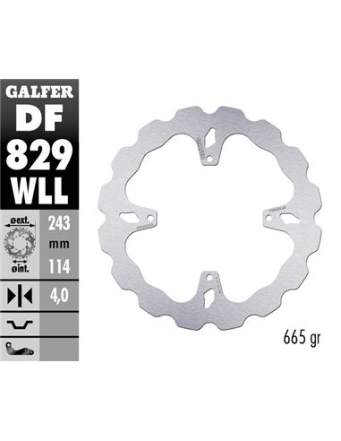 Disco de freno Wave® GALFER DF829WLL